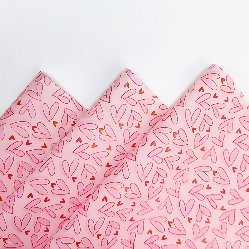 50 Sheets Bright Pink Heart Ti – Pattern Tissue Paper recenzja i cena