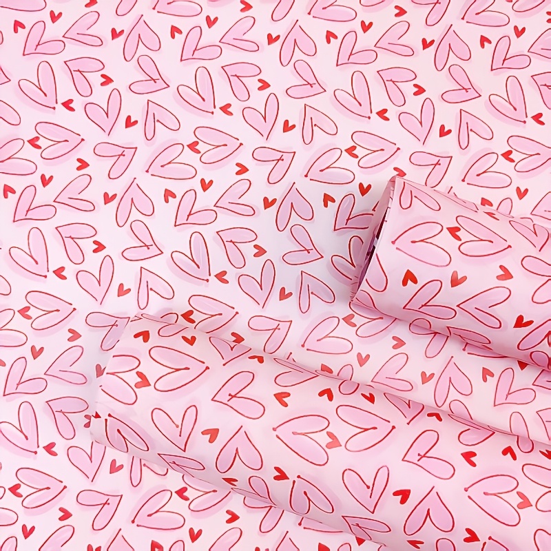 50 Sheets Bright Pink Heart Ti – Pattern Tissue Paper recenzja i cena