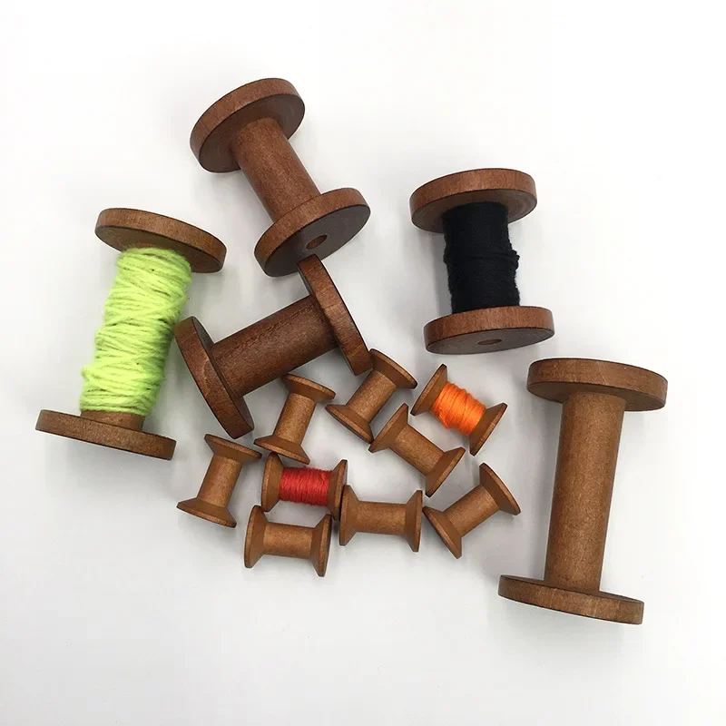 1Pc Brown Big Wood Empty Spool – Thread Bobbins Empty recenzja i cena