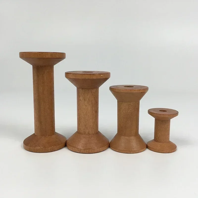 1Pc Brown Big Wood Empty Spool – Thread Bobbins Empty recenzja i cena