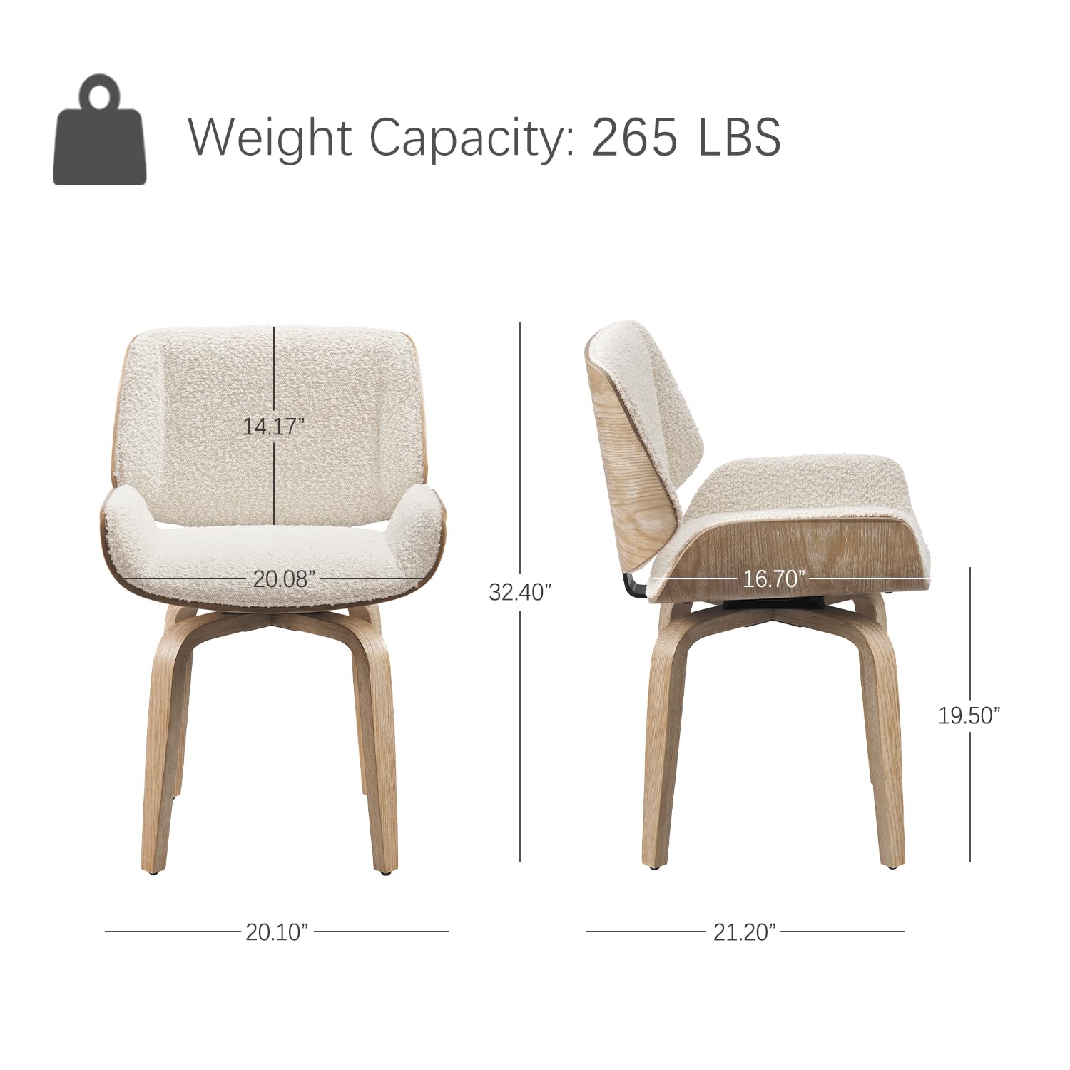 Swivel Dining Chair, Fabric Up – Century Textile & Sewing Supply By Owner recenzja i cena