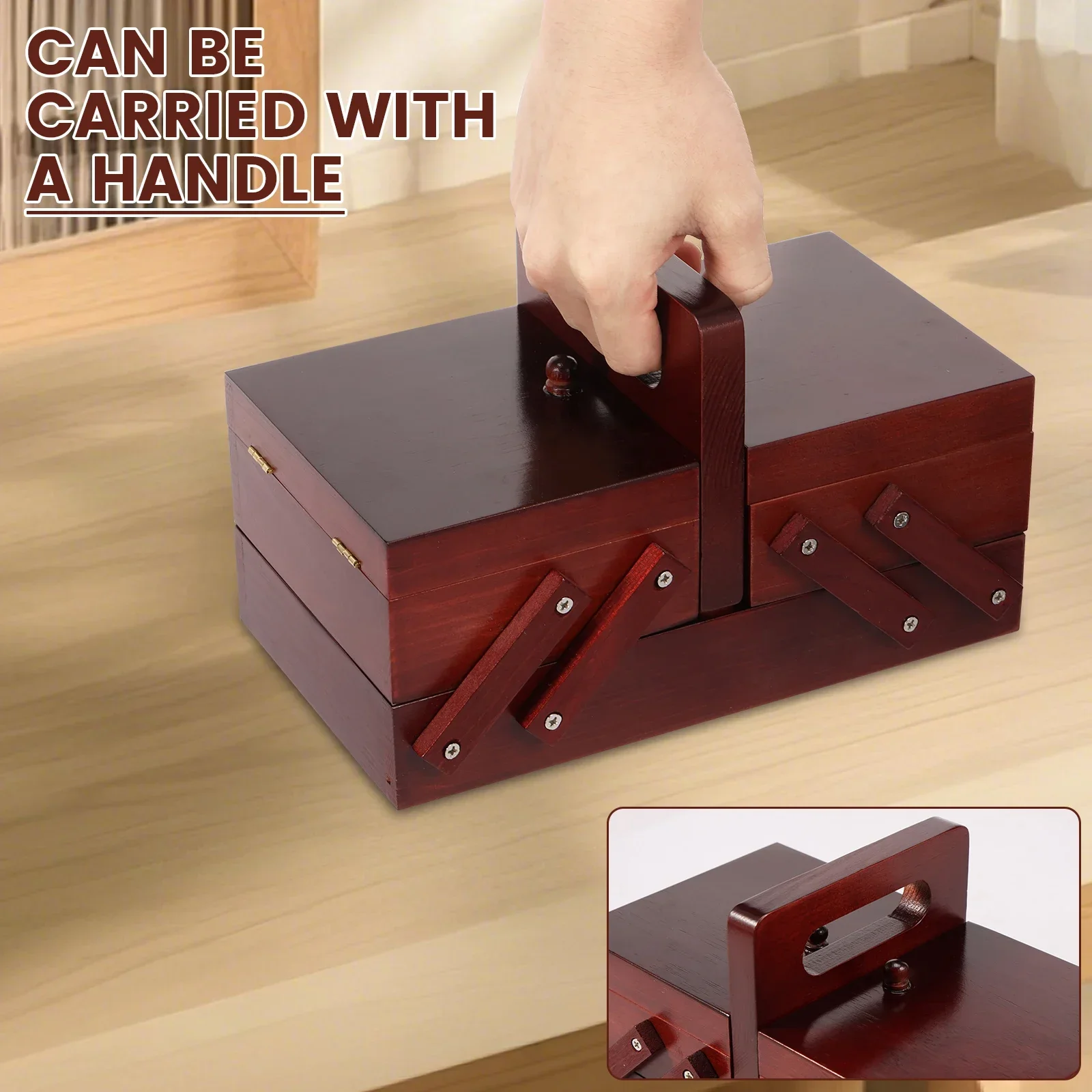 Expandable Sewing Thread Box W – Thread Bobbins Empty recenzja i cena