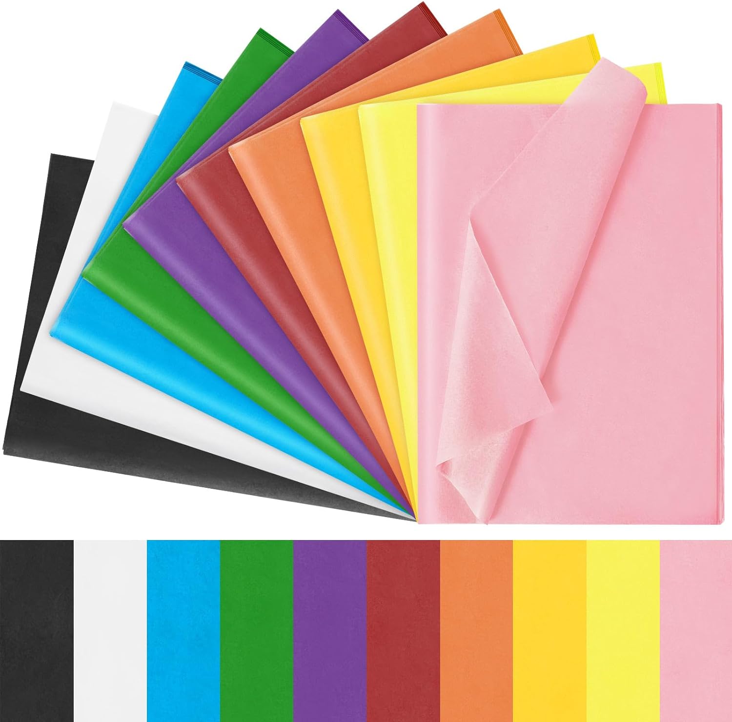 10Pcs 50*66cm Color Tissue Pap – Pattern Tissue Paper recenzja i cena