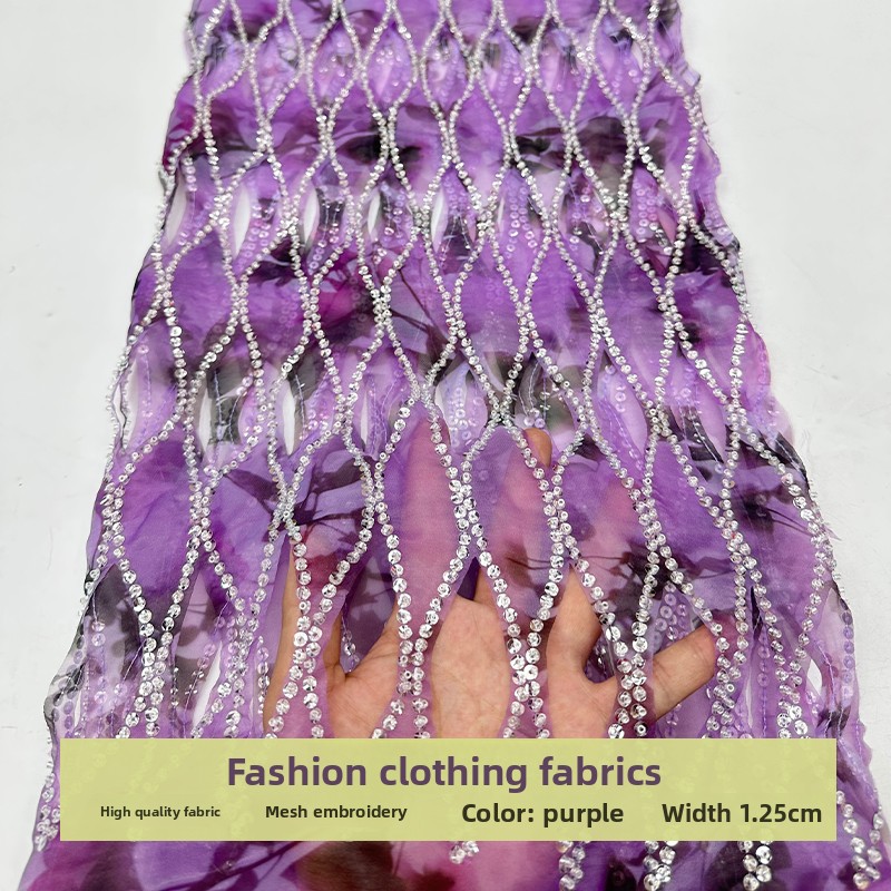 Mesh Chiffon Bead Sequin Embro – Sewing Tie Dye recenzja i cena