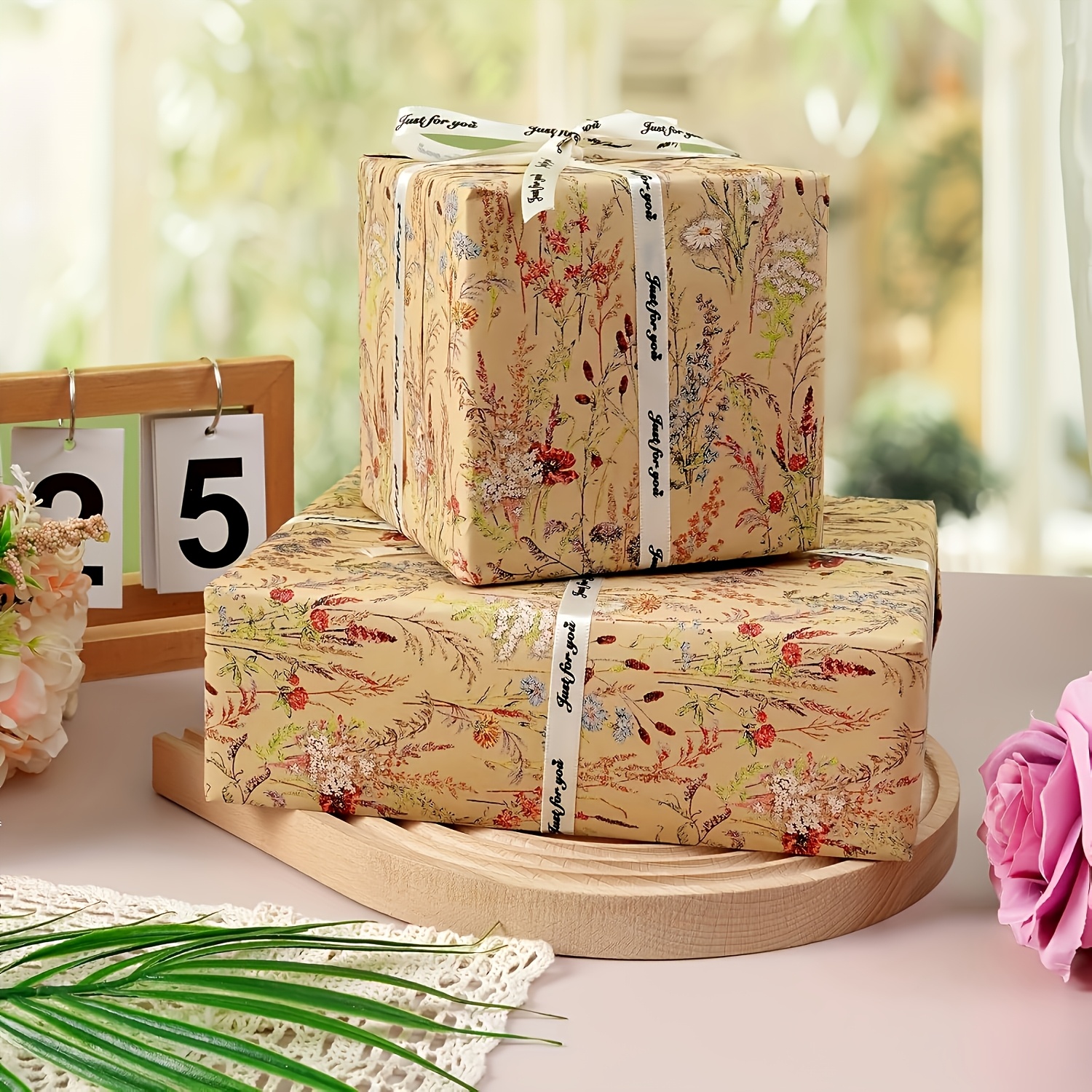 1 Roll Wildflower Wrapping Pap – Pattern Tissue Paper recenzja i cena