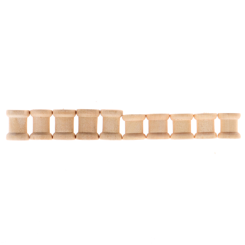 C 100PCS Wooden Empty Thread S – Thread Bobbins Empty recenzja i cena