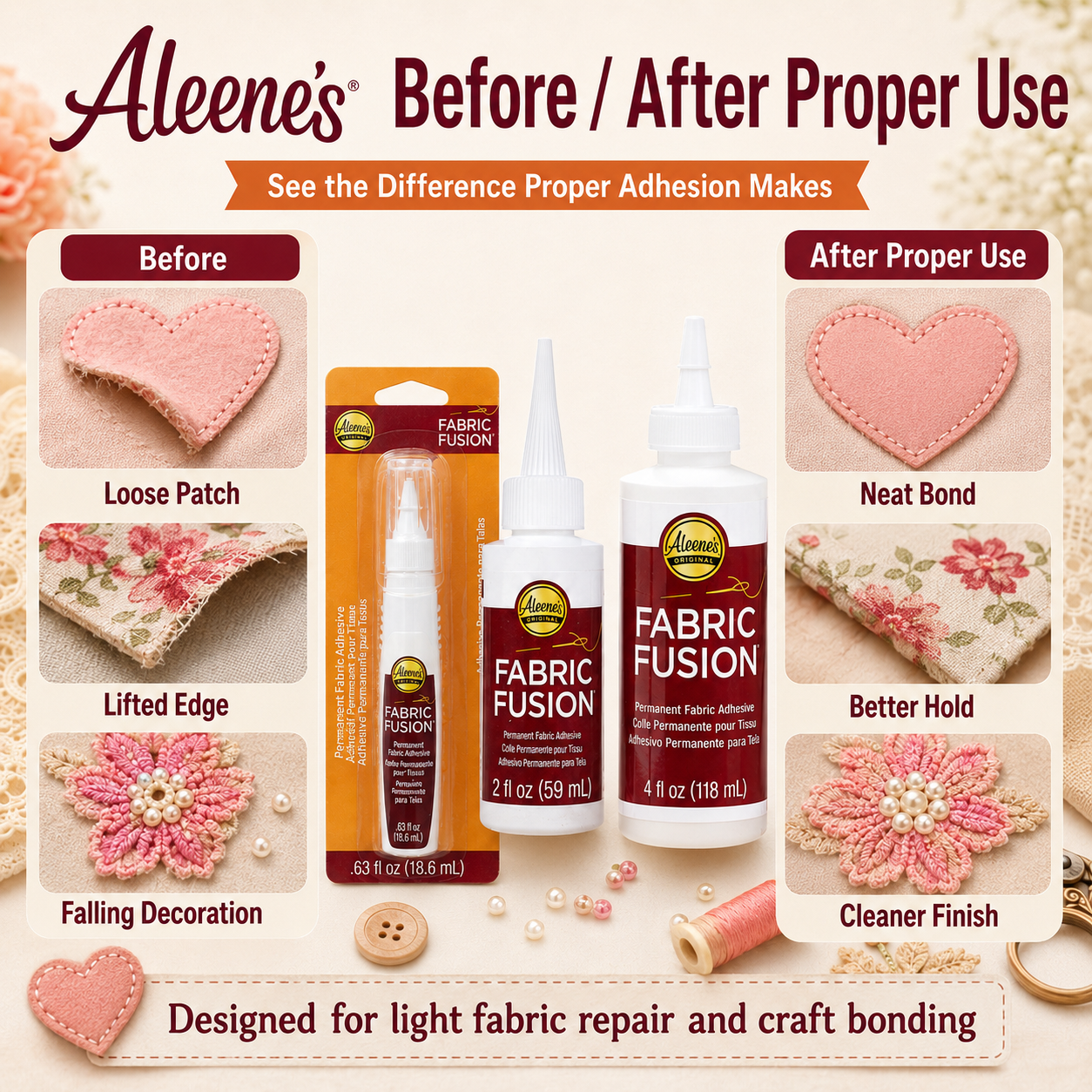 Aleene's Fabric Fusion Fabric  – Fabric Glue Bond recenzja i cena