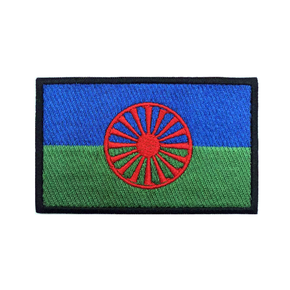 Rom Gypsy Flag Of The Romani   – Velcro Sew On recenzja i cena