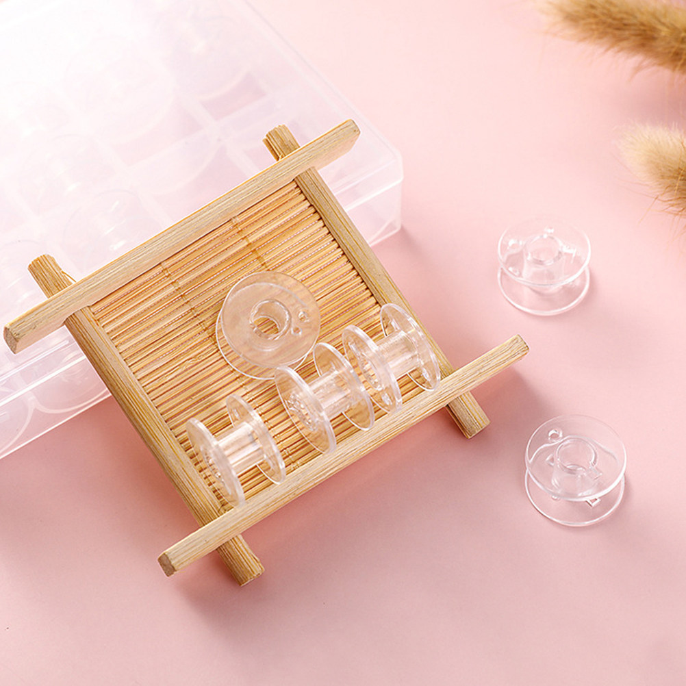 1Set Clear Plastic Bobbins Sew – Thread Bobbins Empty recenzja i cena