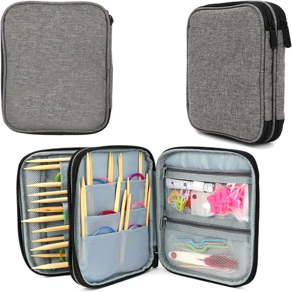Knitting Needle Case, Portable – Textile Sewing Kit recenzja i cena