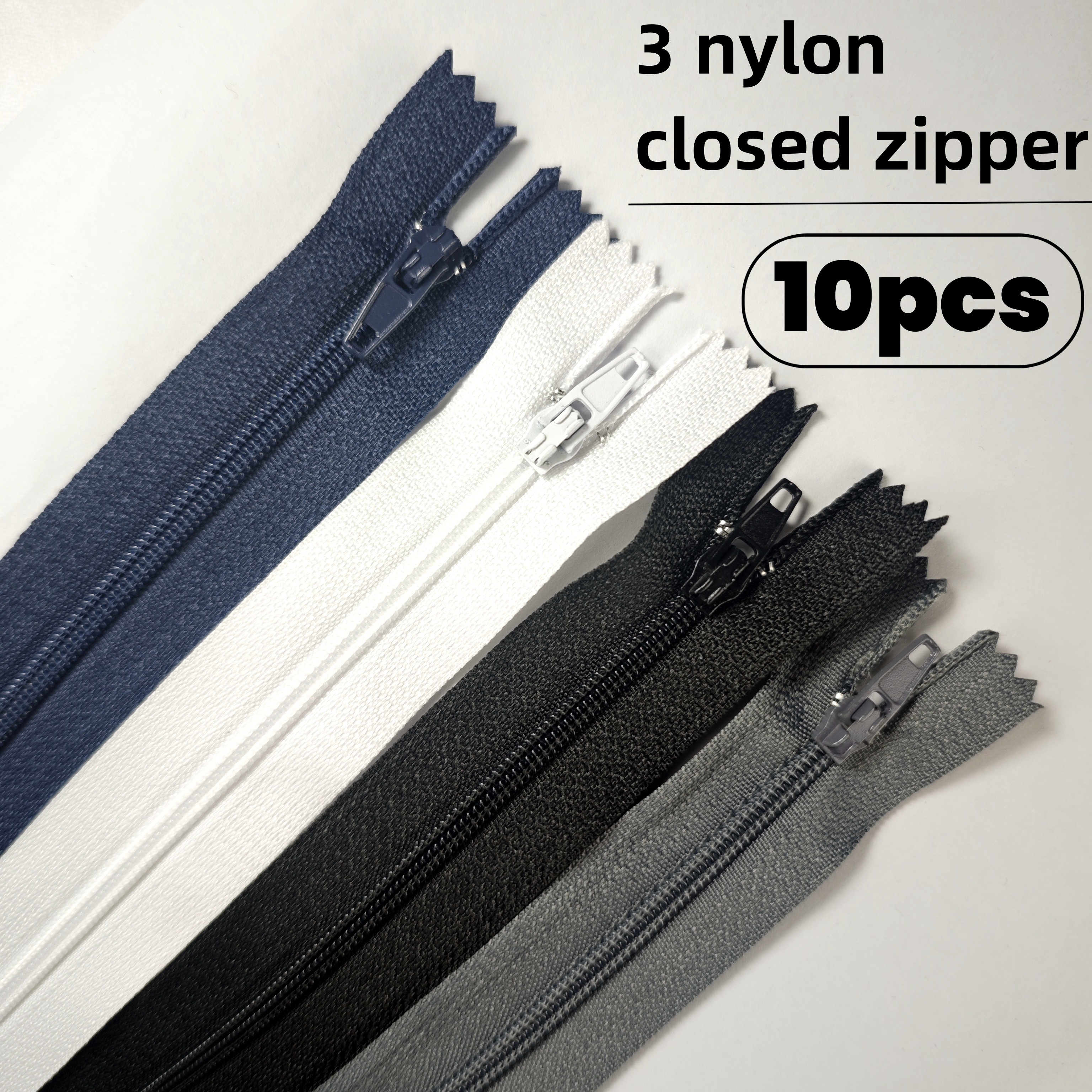 10pcs #3 Nylon Closed-End Zipp – Sewing Front Zipper recenzja i cena
