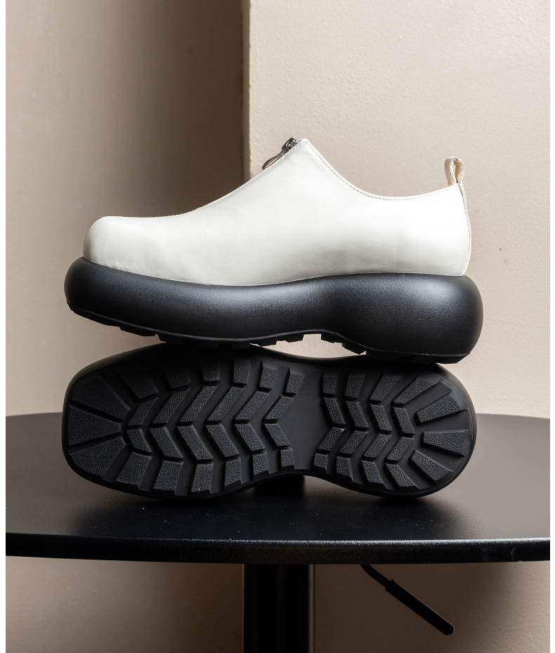 Derby Shoes for Men's Height I – Sewing Front Zipper recenzja i cena