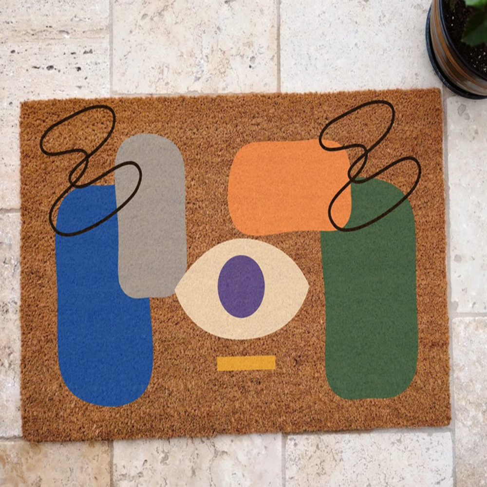 Abstract Coir Doormat Mid Cent – Century Textile & Sewing Supply By Owner recenzja i cena