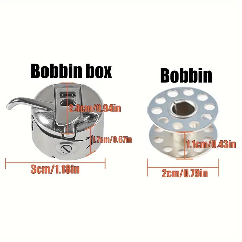 Bobbin Case and Metal Bobbins  – Textile Sewing Kit recenzja i cena