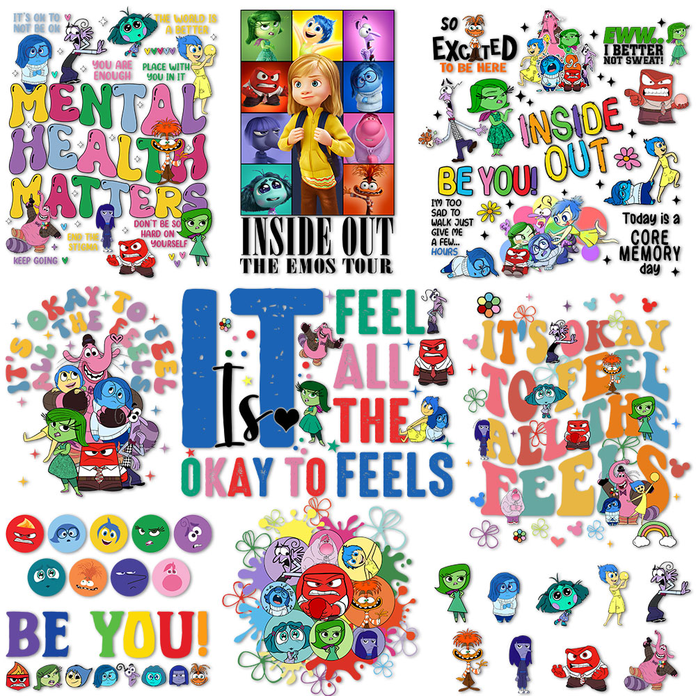 Inside Out Iron on Decals for  – Velcro Sew On recenzja i cena