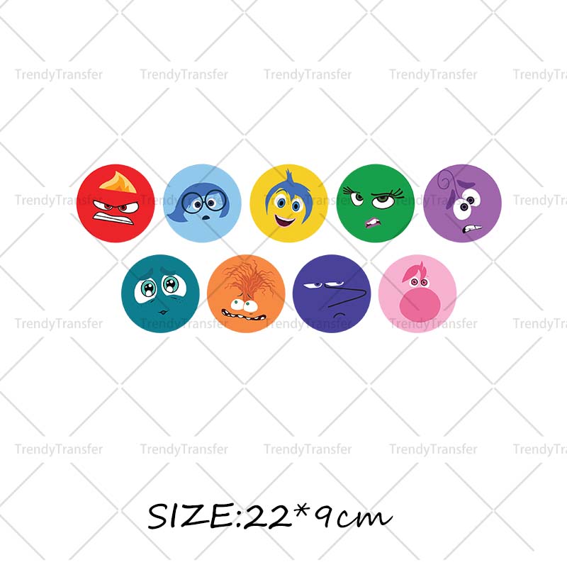 Inside Out Iron on Decals for  – Velcro Sew On recenzja i cena