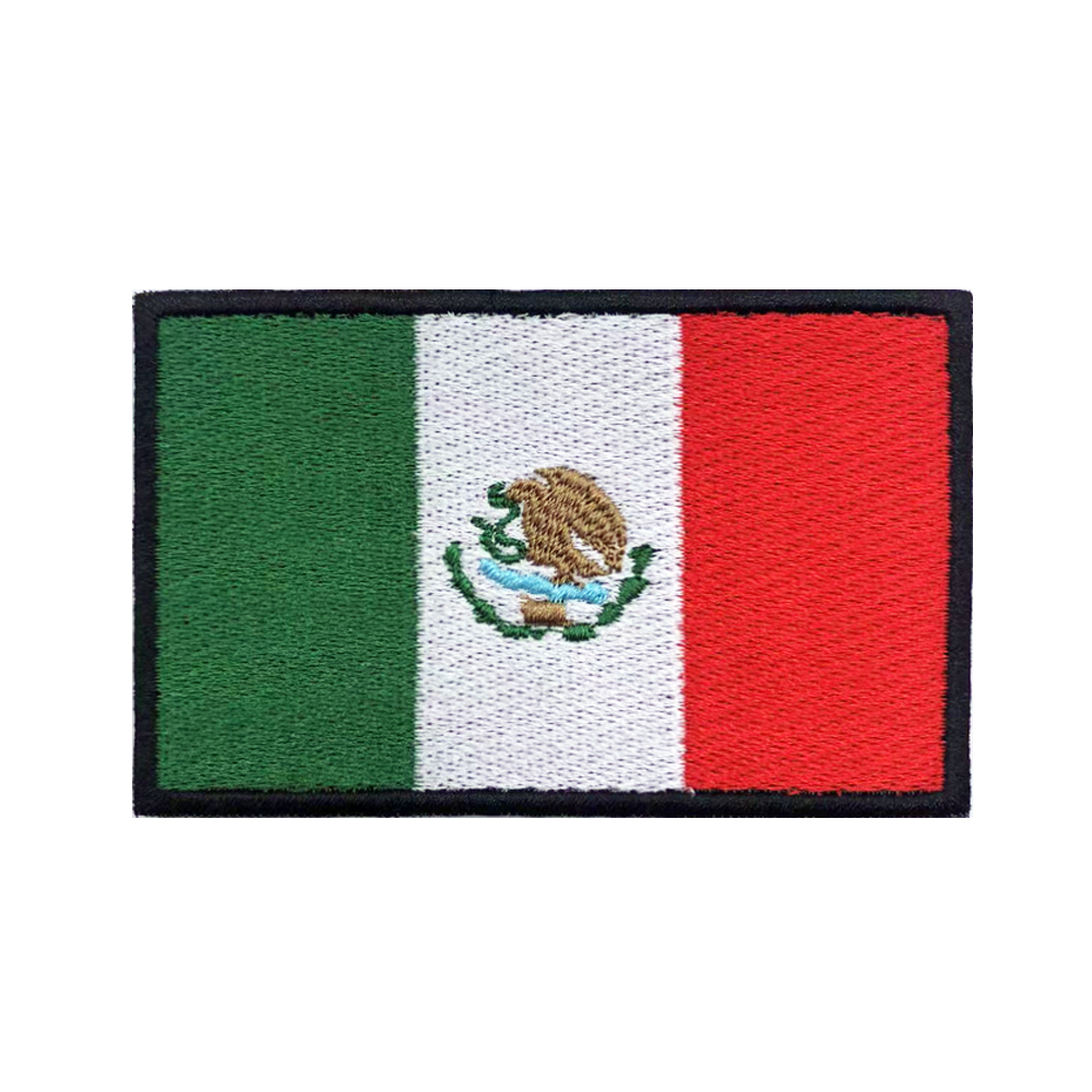 Mexican flag Mexico Patches Ar – Velcro Sew On recenzja i cena