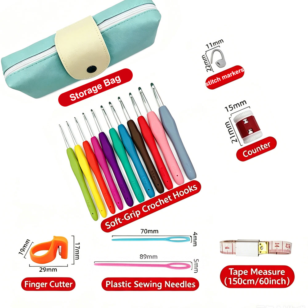 37pcs Crochet Hooks Kits with  – Sewing Kit recenzja i cena