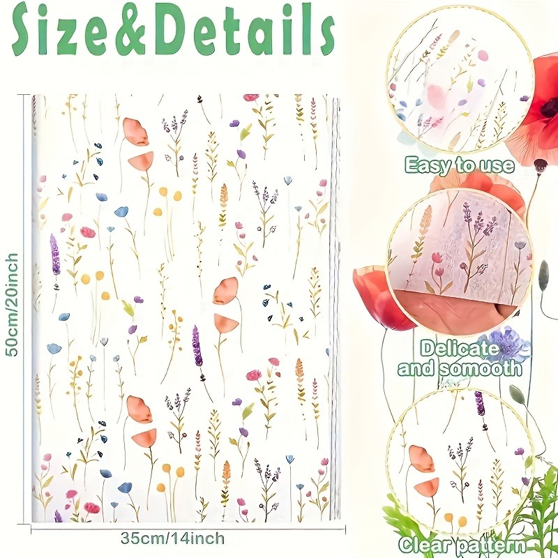 20 Sheets Lavender Print Gift  – Pattern Tissue Paper recenzja i cena