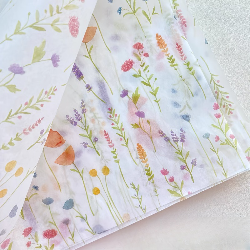 20 Sheets Lavender Print Gift  – Pattern Tissue Paper recenzja i cena