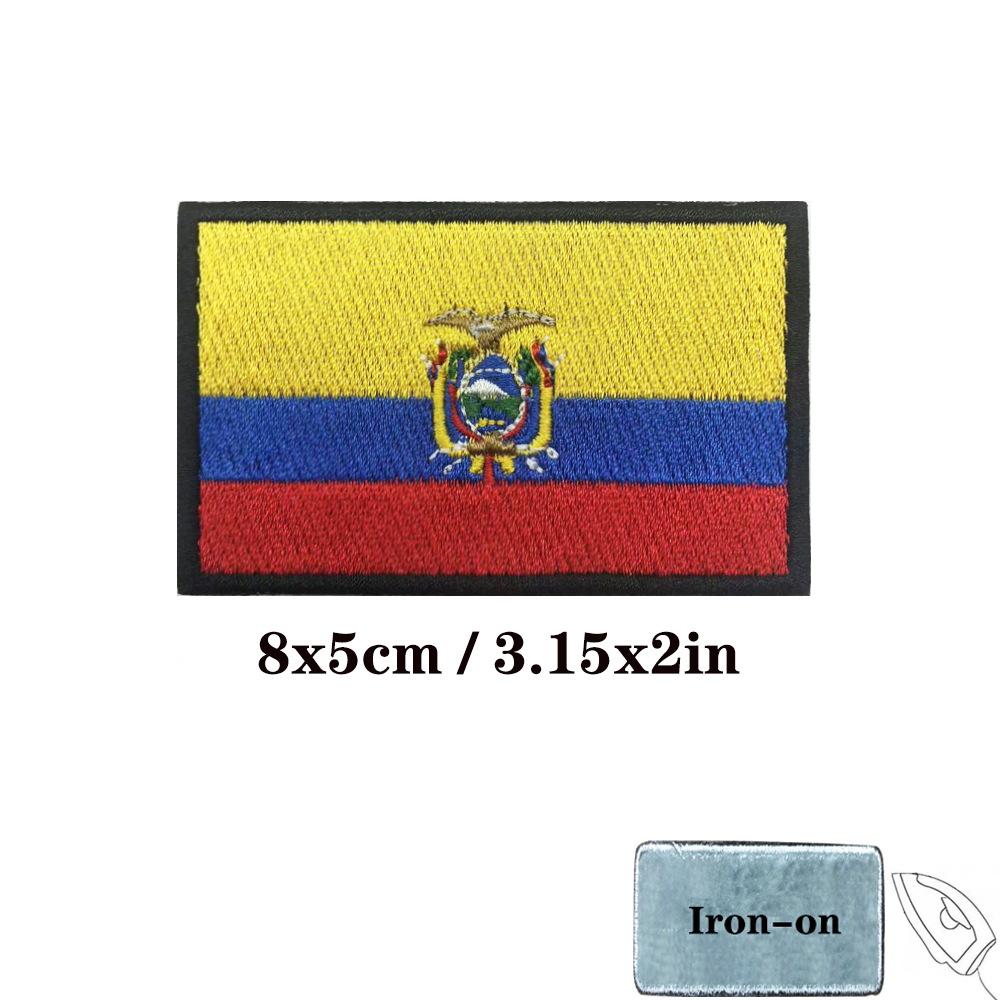 1PC Ecuadorian flag Ecuador Pa – Velcro Sew On recenzja i cena