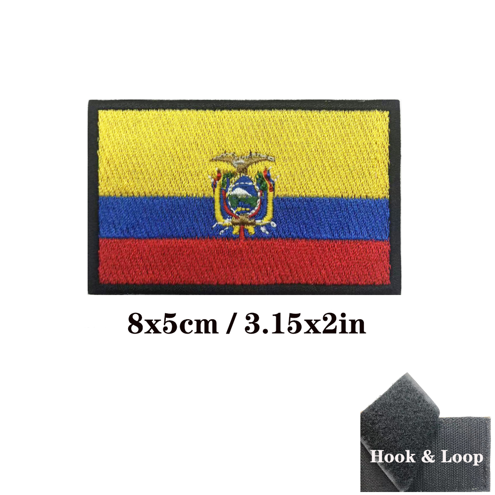 1PC Ecuadorian flag Ecuador Pa – Velcro Sew On recenzja i cena