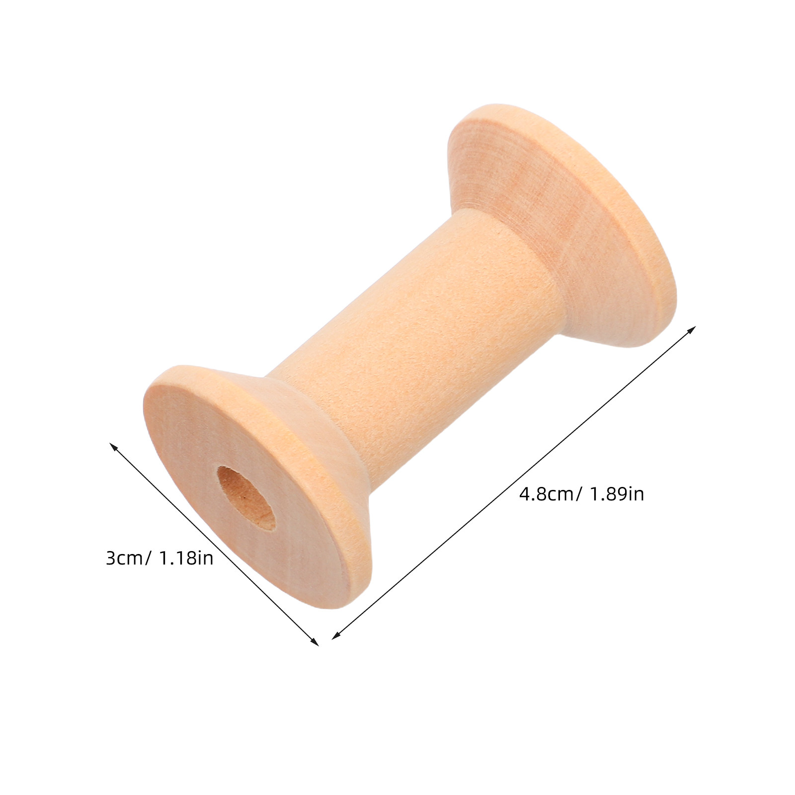 50Pcs Natural Wood Spools Unpa – Thread Bobbins Empty recenzja i cena